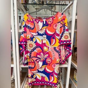 NWT Trina Turk Breeze Dress Tunic Cover Up LG